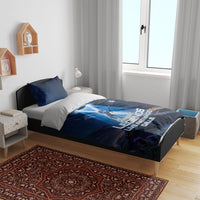 Scotland Kelpies And Unicorn UFO Bedding Set Sci-Fi Alien Abduction And Magic Legends