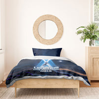 Scotland Kelpies And Unicorn UFO Bedding Set Sci-Fi Alien Abduction And Magic Legends