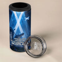 Scotland Kelpies And Unicorn UFO 4 in 1 Can Cooler Tumbler Sci-Fi Alien Abduction And Magic Legends