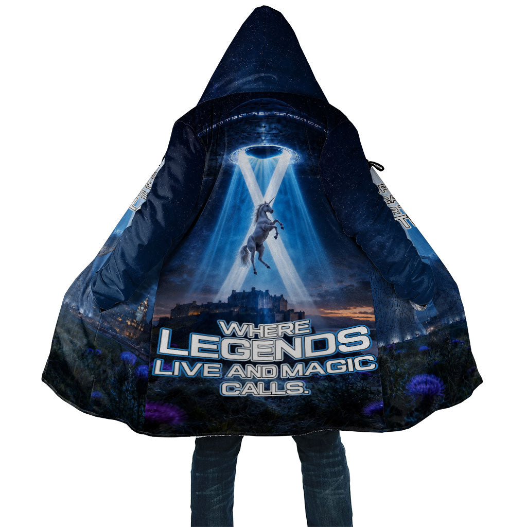 Scotland Kelpies And Unicorn UFO Cloak Sci-Fi Alien Abduction And Magic Legends
