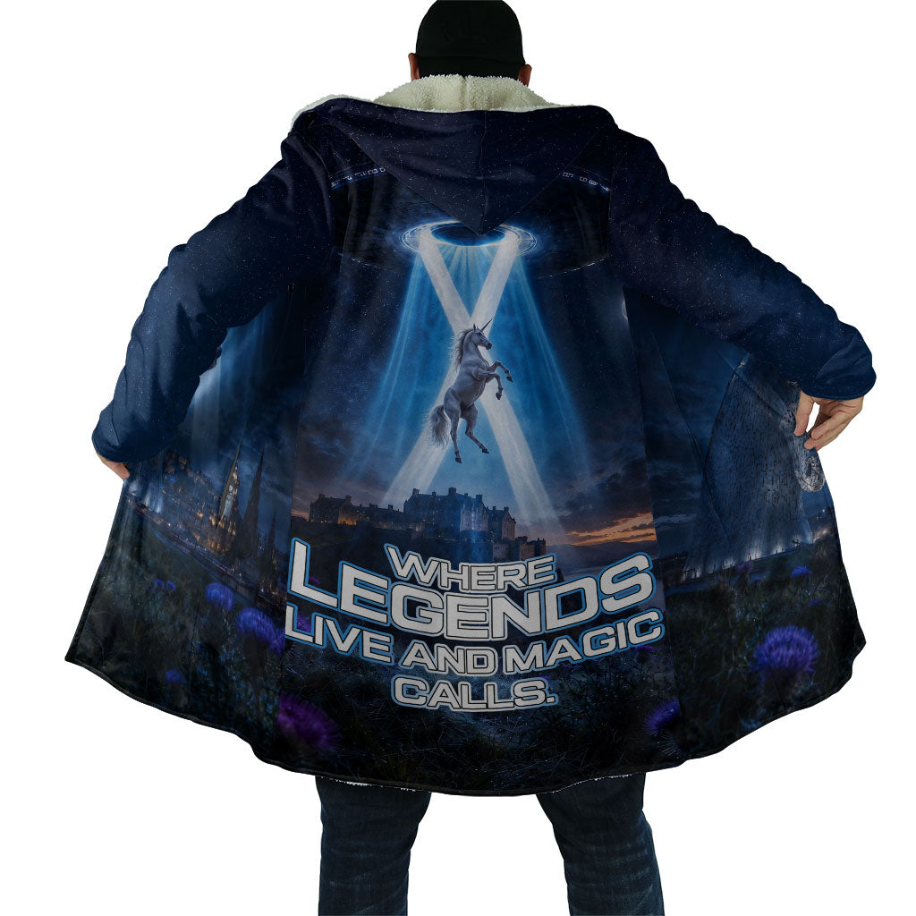 Scotland Kelpies And Unicorn UFO Cloak Sci-Fi Alien Abduction And Magic Legends