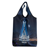 Scotland Kelpies And Unicorn UFO Grocery Bag Sci-Fi Alien Abduction And Magic Legends