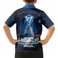 Scotland Kelpies And Unicorn UFO Hawaiian Shirt Sci-Fi Alien Abduction And Magic Legends