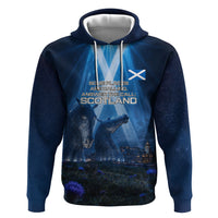 Scotland Kelpies And Unicorn UFO Hoodie Sci-Fi Alien Abduction And Magic Legends
