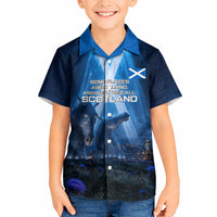 Scotland Kelpies And Unicorn UFO Kid Hawaiian Shirt Sci-Fi Alien Abduction And Magic Legends