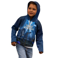 Scotland Kelpies And Unicorn UFO Kid Hoodie Sci-Fi Alien Abduction And Magic Legends
