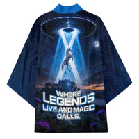 Scotland Kelpies And Unicorn UFO Kimono Sci-Fi Alien Abduction And Magic Legends