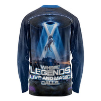 Scotland Kelpies And Unicorn UFO Long Sleeve Shirt Sci-Fi Alien Abduction And Magic Legends