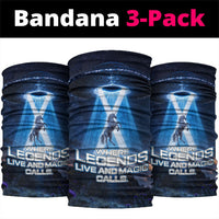 Scotland Kelpies And Unicorn UFO Neck Gaiter Sci-Fi Alien Abduction And Magic Legends