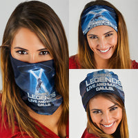 Scotland Kelpies And Unicorn UFO Neck Gaiter Sci-Fi Alien Abduction And Magic Legends