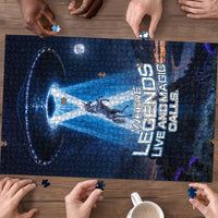 Scotland Kelpies And Unicorn UFO Puzzle Sci-Fi Alien Abduction And Magic Legends