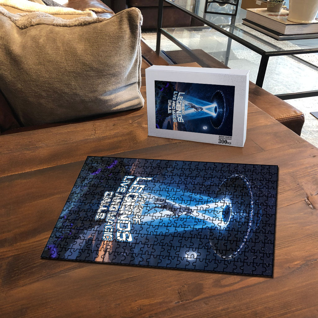 Scotland Kelpies And Unicorn UFO Puzzle Sci-Fi Alien Abduction And Magic Legends