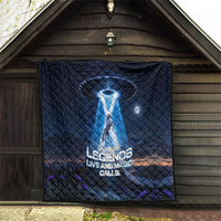 Scotland Kelpies And Unicorn UFO Quilt Sci-Fi Alien Abduction And Magic Legends