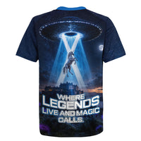 Scotland Kelpies And Unicorn UFO Rugby Jersey Sci-Fi Alien Abduction And Magic Legends