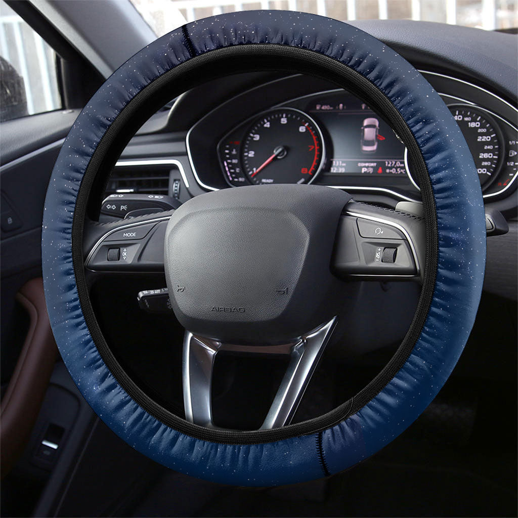 Scotland Kelpies And Unicorn UFO Steering Wheel Cover Sci-Fi Alien Abduction And Magic Legends