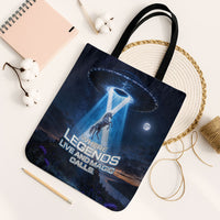 Scotland Kelpies And Unicorn UFO Tote Bag Sci-Fi Alien Abduction And Magic Legends