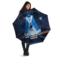 Scotland Kelpies And Unicorn UFO Umbrella Sci-Fi Alien Abduction And Magic Legends