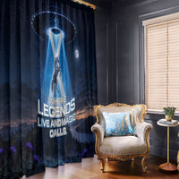 Scotland Kelpies And Unicorn UFO Window Curtain Sci-Fi Alien Abduction And Magic Legends