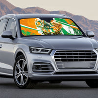 Personalized Ivory Coast Football Auto Sun Shade African Elephant Trophy