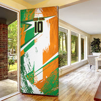 Personalized Ivory Coast Football Door Cover African Elephant Trophy