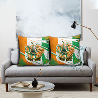 Personalized Ivory Coast Football Pillow Cover African Elephant Trophy