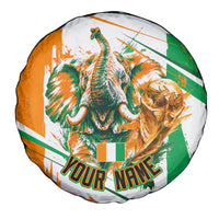 Personalized Ivory Coast Football Spare Tire Cover African Elephant Trophy