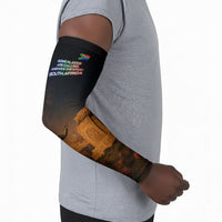 South Africa Safari UFO Arm Sleeves African Wildlife Sci-Fi Galaxy Space And Mandela