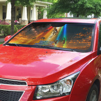 South Africa Safari UFO Auto Sun Shade African Wildlife Sci-Fi Galaxy Space And Mandela