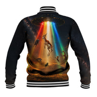 South Africa Safari UFO Baseball Jacket African Wildlife Sci-Fi Galaxy Space And Mandela