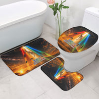 South Africa Safari UFO Bathroom Set African Wildlife Sci-Fi Galaxy Space And Mandela