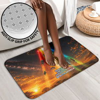 South Africa Safari UFO Bathroom Set African Wildlife Sci-Fi Galaxy Space And Mandela