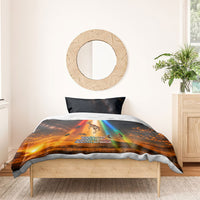 South Africa Safari UFO Bedding Set African Wildlife Sci-Fi Galaxy Space And Mandela