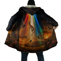 South Africa Safari UFO Cloak African Wildlife Sci-Fi Galaxy Space And Mandela