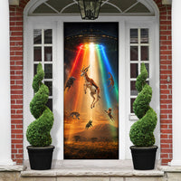 South Africa Safari UFO Door Cover African Wildlife Sci-Fi Galaxy Space And Mandela