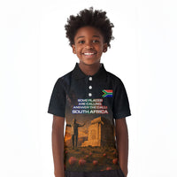 South Africa Safari UFO Kid Polo Shirt African Wildlife Sci-Fi Galaxy Space And Mandela