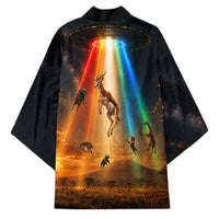 South Africa Safari UFO Kimono African Wildlife Sci-Fi Galaxy Space And Mandela