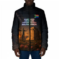 South Africa Safari UFO Padded Jacket African Wildlife Sci-Fi Galaxy Space And Mandela