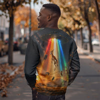 South Africa Safari UFO Sweatshirt African Wildlife Sci-Fi Galaxy Space And Mandela
