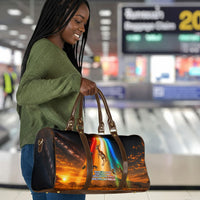South Africa Safari UFO Travel Bag African Wildlife Sci-Fi Galaxy Space And Mandela