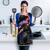 Personalized America New York Statue Of Liberty Apron Dark Grunge American Flag Graffiti Street Art