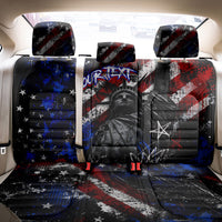 Personalized America New York Statue Of Liberty Back Car Seat Cover Dark Grunge American Flag Graffiti Street Art