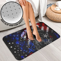 Personalized America New York Statue Of Liberty Bathroom Set Dark Grunge American Flag Graffiti Street Art