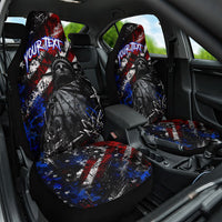 Personalized America New York Statue Of Liberty Car Seat Cover Dark Grunge American Flag Graffiti Street Art