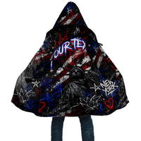 Personalized America New York Statue Of Liberty Cloak Dark Grunge American Flag Graffiti Street Art