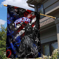 Personalized America New York Statue Of Liberty Garden Flag Dark Grunge American Flag Graffiti Street Art