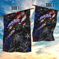 Personalized America New York Statue Of Liberty Garden Flag Dark Grunge American Flag Graffiti Street Art