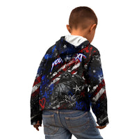 Personalized America New York Statue Of Liberty Kid Hoodie Dark Grunge American Flag Graffiti Street Art