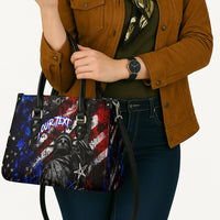Personalized America New York Statue Of Liberty Leather Bag Dark Grunge American Flag Graffiti Street Art