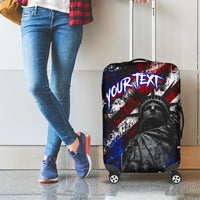 Personalized America New York Statue Of Liberty Luggage Cover Dark Grunge American Flag Graffiti Street Art