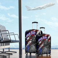 Personalized America New York Statue Of Liberty Luggage Cover Dark Grunge American Flag Graffiti Street Art